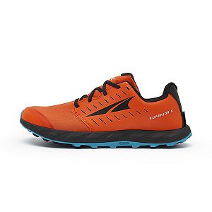 Buty Do Biegania W Terenie Męskie Altra Superior 5 Pomarańczowe Czarne Niebieskie | Polska-92167