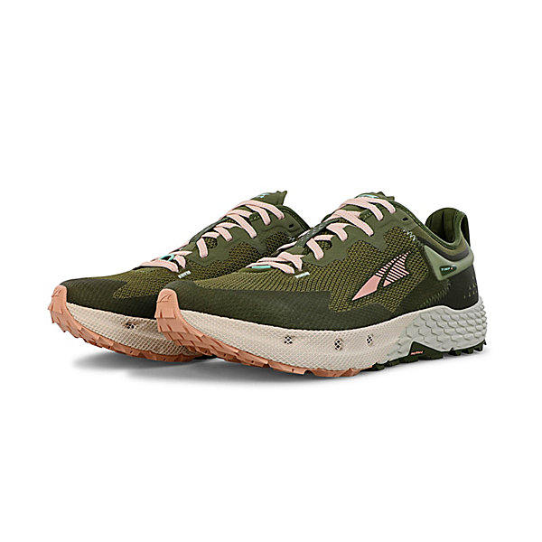 Buty Do Biegania W Terenie Damskie Altra Timp 4 Oliwkowe Koralowe Białe | Polska-23804