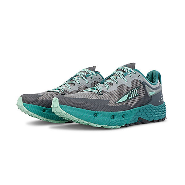 Buty Do Biegania W Terenie Damskie Altra Timp 4 Szare Niebieskie Zielone | Polska-57183