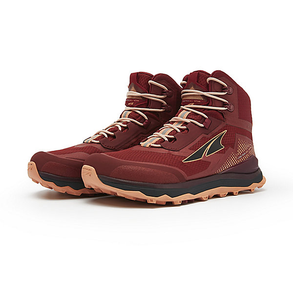 Buty Trekkingowe Damskie Altra Lone Peak All-wthr Mid Czerwone Brązowe Czarne | Polska-80312