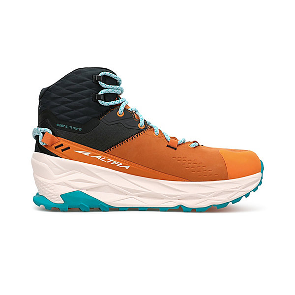 Buty Trekkingowe Damskie Altra Olympus 5 Hike Mid Gtx Pomarańczowe Czarne Białe | Polska-28604