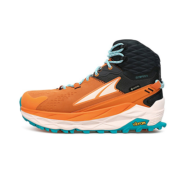 Buty Trekkingowe Damskie Altra Olympus 5 Hike Mid Gtx Pomarańczowe Czarne Białe | Polska-28604