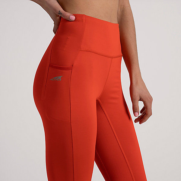 Joggers Damskie Altra Core Crop Czerwone | Polska-75421