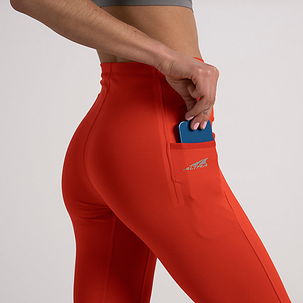 Joggers Damskie Altra Core Crop Czerwone | Polska-75421