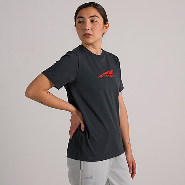 Tee Damskie Altra Everyday Recycled Czarne Czerwone | Polska-82405