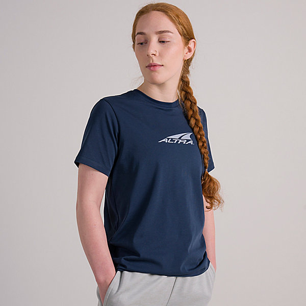 Tee Damskie Altra Everyday Recycled Niebieskie | Polska-23496